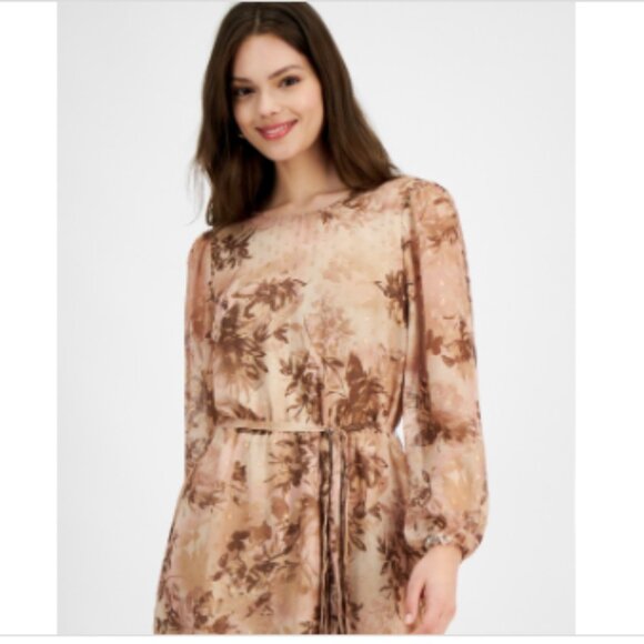 RACHEL Rachel Roy Womens Shibon Mini Dress 6 Brown - Picture 4 of 4